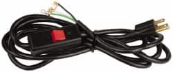 Air Compressor Power Cord Assembly: 10' QAL, Use with Gast Vacuum Pump MPN:AA896