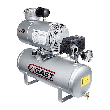Electric Air Compressor, 0.25 hp, 1 Stage MPN:2LAF-46T-M200EX