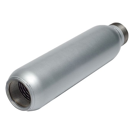 Regenerative Blower Silencer, Screw On, 1 1/4 in NPT Male x Female, 7.94 in Overall L MPN:AJ121C