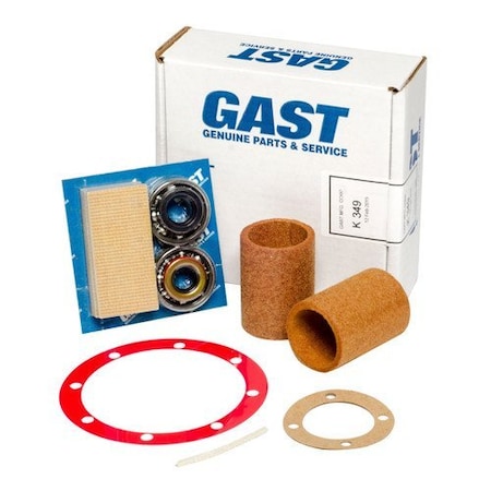 Lubricated Service Kit for Vacuum Pump, 10 Pieces, Fits 2067 and 2567 Series MPN:K349