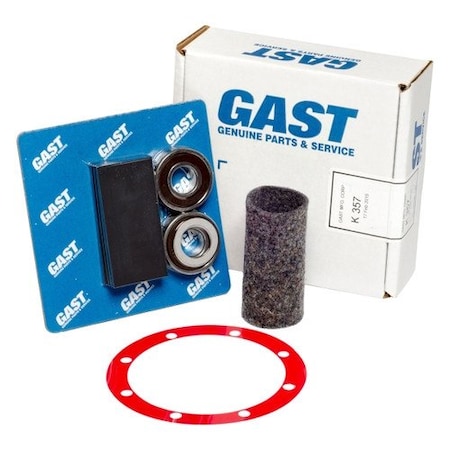 Repair Kit, Oilless, For Gast 20/2567 Series, K357 MPN:K357