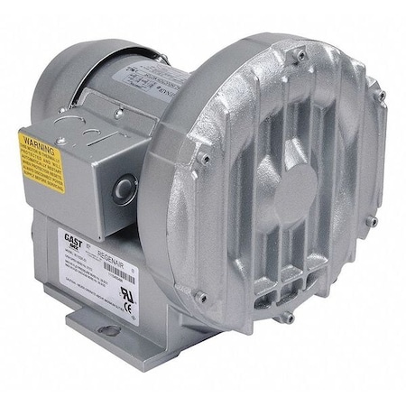 Regenerative Blower, 1/8 hp, 28.5 in Hg MPN:R1102K-01