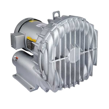 Regenerative Blower, R7100A-3, 10 hp, 425 cfm, 125 in wc Pressure, 110 in wc Vacuum, 3 Phase MPN:R7100A-3