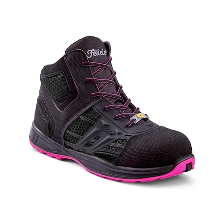 Women's 6 in Fiberglass Toe Athletic Safety Shoe, Black, 6, M, ERHN3-F6 MPN:ERHN3-F6