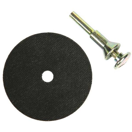Depressed Center Cut-Off Wheel, Type 27, 3 in Dia, 0.0625 in Thick, 3/8 in Arbor Hole Size MPN:8460035
