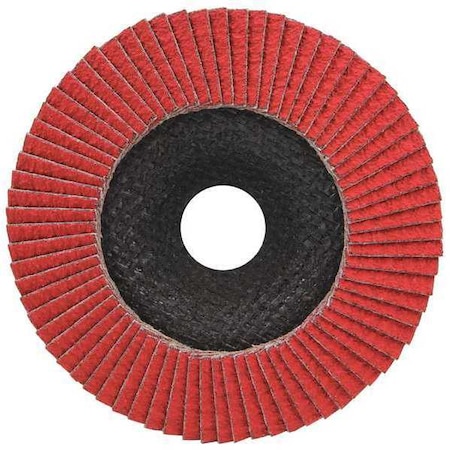 Mounted Flap Wheel, 36 Grit, 4-3/4in W, PK5 MPN:9720035