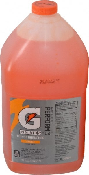 Activity Drink: 1 gal, Bottle, Orange, Liquid Concentrate & Powder, Yields 6 gal MPN:03955