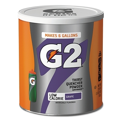 Gatorade Powder G2 GRAPE6 Gallon Canister MPN:13443