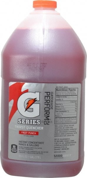 Activity Drink: 1 gal, Bottle, Fruit Punch, Liquid Concentrate, Yields 6 gal MPN:33977