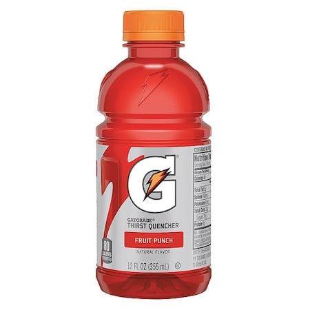 Sports Drink, 12 oz ready to drink, Fruit Punch, PK24 MPN:10052000121961