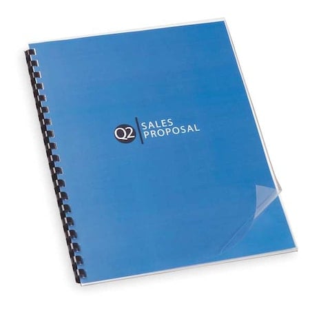 Binding Covers, Plastic, Clear, PK100 MPN:2000041
