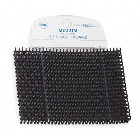 Binding Spine, Black, Plastic, PK100 MPN:2515700G
