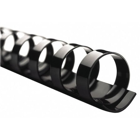 Binding Spine, Black, Plastic, PK100 MPN:4000044