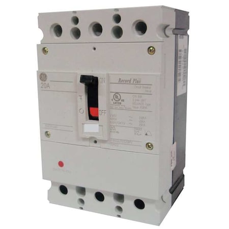 Molded Case Circuit Breaker, FBH Series, 100A, 3 Pole, 347/600V AC, 100kA at 480V AC MPN:FBH36TE100R