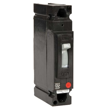 Molded Case Circuit Breaker, TED Series, 15A, 1 Pole, 277V AC, 14kA at 277V AC MPN:TED113015WL