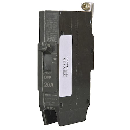 Molded Case Circuit Breaker, TEYF Series, 45A, 1 Pole, 277/480V AC, 18kA at 277V AC MPN:TEYF145