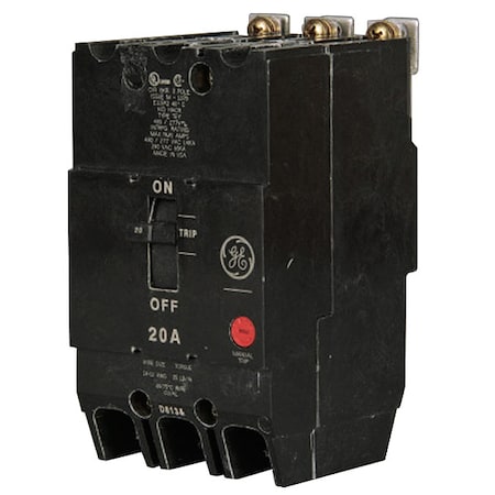 Molded Case Circuit Breaker, TEYF Series, 90A, 3 Pole, 277/480V AC, 18kA at 277/480V AC MPN:TEYF390