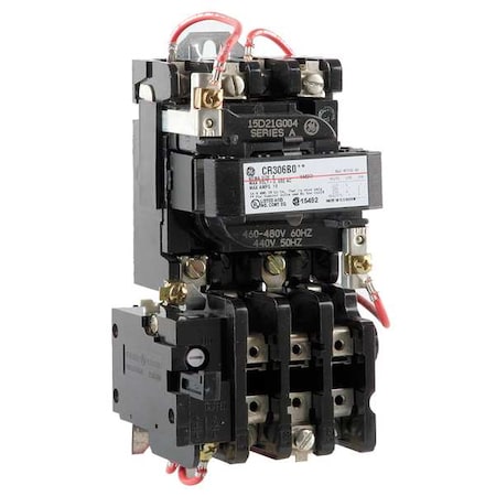 Magnetic Motor Starter, Non-Reversing, 480V AC, 3 P MPN:CR306B004