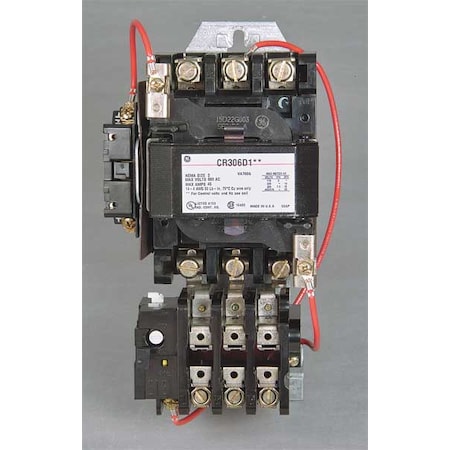 Magnetic Motor Starter, Non-Reversing, 120V AC, 3 P MPN:CR306D002