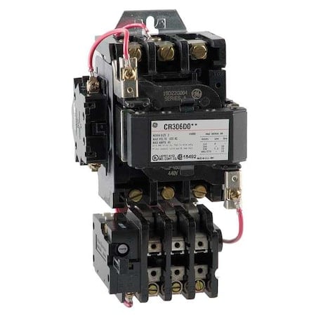 Magnetic Motor Starter, Non-Reversing, 480V AC, 3 P MPN:CR306D004