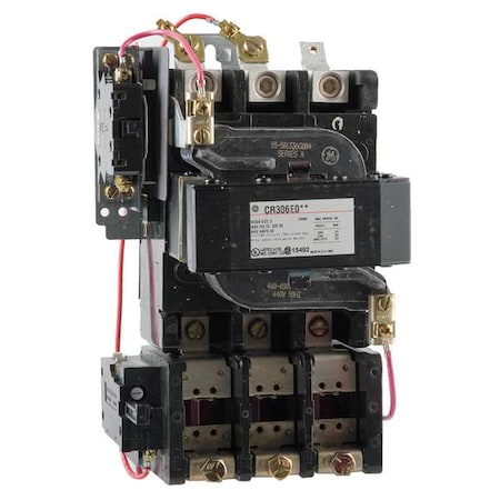 Magnetic Motor Starter, Non-Reversing, 480V AC, 3 P MPN:CR306F004