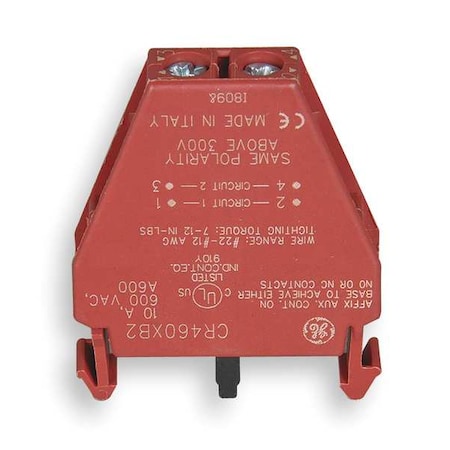 Lighting Contactor Aux Contact Block, 2P MPN:CR460XB2