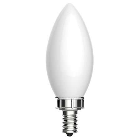 3.5 W, LED Bulb Decorative, White, B11, 2700K Temp. Frosted, Dimmable, PK2 MPN:LED4DFBC-W-2PK