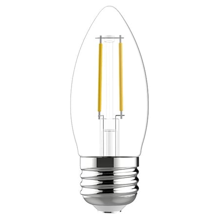 LED Bulb Decorative, 3 5/6 in L, 3.5 W, PK2 MPN:LED4DFBM-C-2PK
