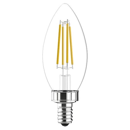 LED Bulb Decorative, 3 5/6 in L, 5 W, PK2 MPN:LED5DFBC-C-2PK