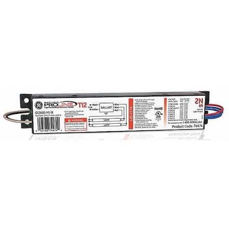 48 to 138 Watts, 1 or 2 Lamps, Electronic Ballast MPN:GE-260-IS-MV-N