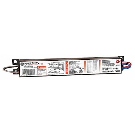 GE LIGHTING 28 to 75 Watts, 1 or 2 Lamps, Electronic Ballast MPN:GE240PS-MV-N