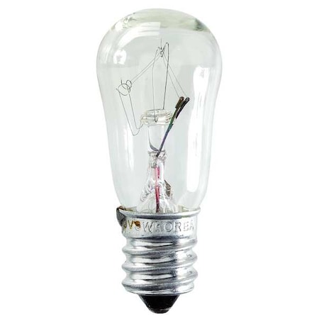 GE LIGHTING 6.0W, S6 Incandescent Light Bulb MPN:6S6-155V