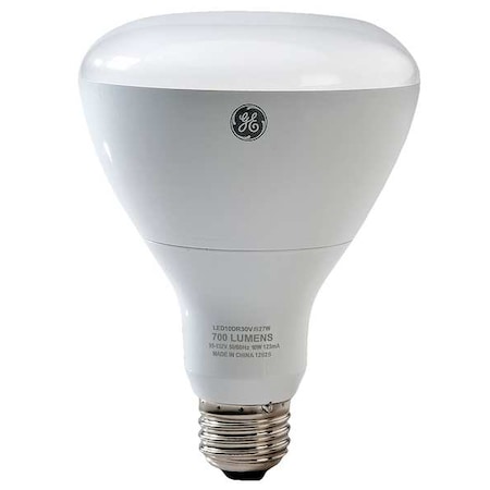 LED, 10 W, BR30, Medium Screw (E26) MPN:LED10/DR303/827W