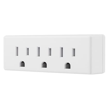 Plug Adapter, Surge, 5-15P, 0 ft., White MPN:52203-CS1