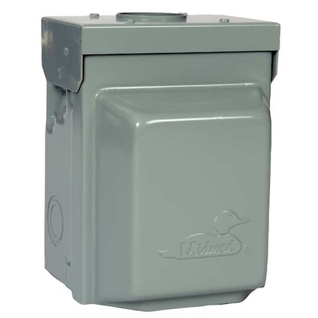 7 1/8 in H, 5 3/16 in D, Unmetered Surface Power Outlet MPN:U010
