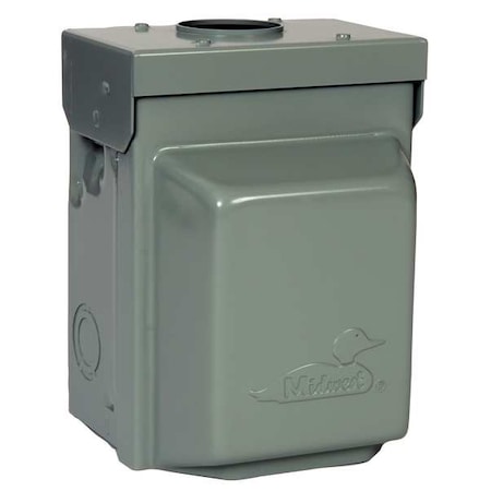 Steel Unmetered Surface Power Outlet, 7-1/8 in H, 5-3/16 in D, NEMA 3R MPN:U010010