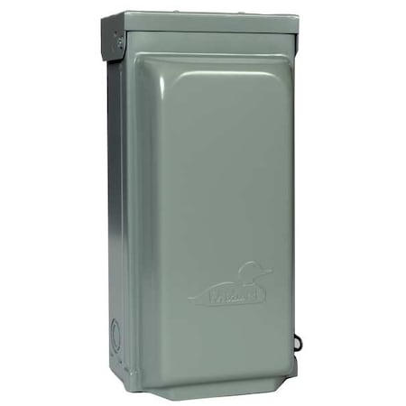 9 1/8 in H x 7 1/4 in W x 5 3/16 in D Unmetered Surface Power Outlet MPN:U010C010