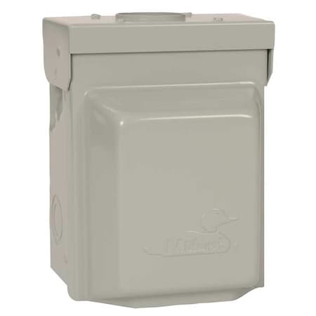 7 1/8 in H x 5 3/4 in W x 5 3/16 in D Unmetered Surface Power Outlet MPN:U011010