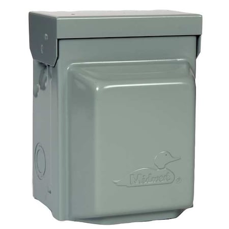 Steel Unmetered Surface Power Outlet, 7-1/8 in H, 5-3/16 in D, NEMA 3R MPN:U012010