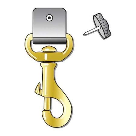 Snap-On Clip, 3-1/2 in. L, Threaded Stud MPN:AC0-1007