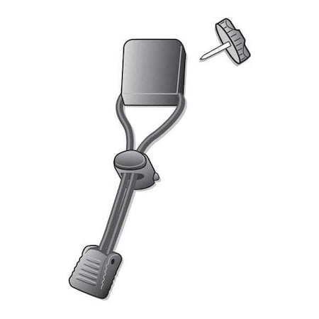 Snap-On Clip, 4-1/2 in L, SS, Threaded Stud MPN:AC0-1008
