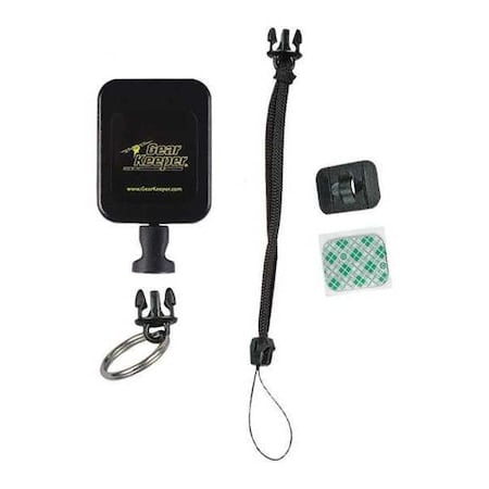 Radio Retractor, 32inL, Black, Plastic/SS MPN:RT2-5312