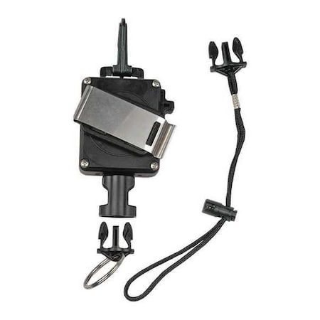 Radio Retractor, 36inL, Black, 1-1/8lb MPN:RT3-4653