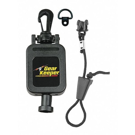 Mic Retractor, 28in. L, Black, Plastic, Snap MPN:RT4-4112
