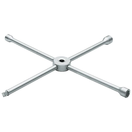 Wheel Wrench, 4-Way, 17 x 19 x 21 x 1/2