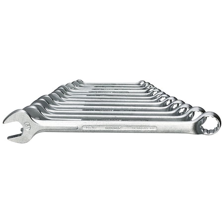 Combination Wrench Set, 12 pcs., 6-19mm, SAE or Metric: Metric MPN:1 B-0112