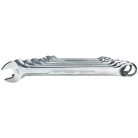Combination Wrench Set, 8 pcs., 10-24mm, SAE or Metric: Metric MPN:1 B-08