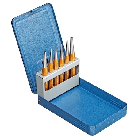 Drift Punch Set 6 pcs., Metal Case MPN:113 D