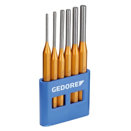 Pin Punch Set, 6 pcs., Plastic Holder MPN:116 A