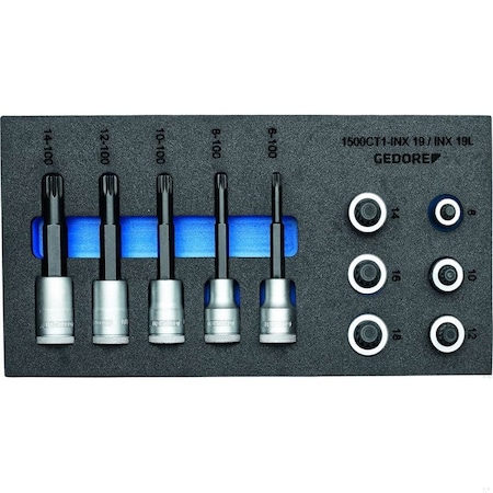 Screwdriver Bit Socket Set, 1/2